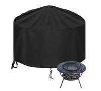 Raweao - Funda protectora para Brasero, redonda, 90 x 60 cm, 600D Oxford, funda para chimenea, impermeable, cubierta redonda para Brasero, funda de hogar barbacoa, color negro