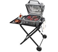 Raweao Soporte de Parrilla para Ninja OG701/OG850/OG951, Universal Carretilla de Barbacoa Plegable al Aire Libre con Mesa y Gancho