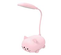 Raxove escritorio, lámpara USB Cat 5 V, soporte luz mesa dibujos animados recargable para aprender, luz libro protección ocular, regalo cumpleaños para niños y niñas