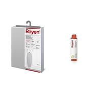 Rayen 6143.01 Funda para Tabla De Planchar, Espuma, Muletón, Gris Claro, 130 X 47 Cm + Limpia Planchas | Elimina La Suciedad | con Aroma A Limón | Fácil De Usar 6163.01, Cera, Transparente