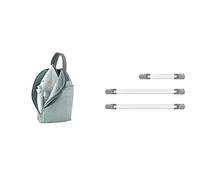 Rayen 6333.01 6333-Funda para Plancha, Gris, Universal + 6361.01 - Tensores para Fundas De Planchar, Color Blanco