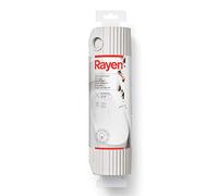 Rayen | Alfombra para Baño | Alfombrilla Rectangular Ducha o Bañera | Máxima Caucho Natural | Antideslizante | Sujección con Ventosas de Alta Resistencia | 86x33 cm | Blanco