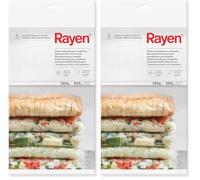 Rayen Bolsas congelados | Especial para Alimentos | con Etiquetas y Cierres | Pack 50u | 10litros | 47 x 30cm, Polietileno, 30 x 45 cm (Paquete de 2)