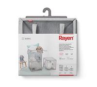 Rayen | Cesta de almacenaje | Plegable | Multifuncional | Malla resistente | Ideal para juguetes | 2 Niveles: 62 x 30 x 30 cm | 1 Nivel: 30 x 30 x 30 cm | Plegado: 30 x 30 x 3.5 cm