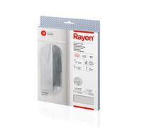Rayen - Funda de ropa para armario. Funda de traje para percha con cremallera. Cubre vestido resistente al polvo, humedad y polillas. 60 x 135 cm. Gris Claro/Translúcido