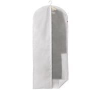 Rayen - Funda de ropa para armario. Funda de traje para percha con cremallera. Cubre vestido resistente al polvo, humedad y polillas. 60 x 150 cm. Gris Claro/Translúcido