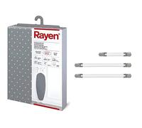 Rayen - Funda para Tabla De Planchar Universal con Sistema Easyclip, 3 Capas + 6361.01 - Tensores para Fundas De Planchar, Color Blanco