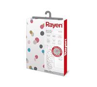 Rayen – Funda para tabla de planchar EasyClip 130x47 cm, espuma/algodón, estampado confetti