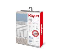 Rayen Funda para tabla de planchar Ajuste EasyClip 4 capas 100% algodón 130x47 cm Estampado