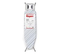 Rayen - Mesa de Planchar, Color Gris/Azul, diseño Rayas, 113 x 34 cm