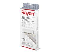 Rayen | Tendedero ABS extensible | 3 Cuerdas Independientes | Recogido Automático de las cuerdas | Tendedero para interior y exterior | Superficie de tendido 15 m | 28,5 x 11,5 x 3,5 cm | Blanco