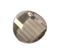 Rayher 14376861 Swarovski de Cristal Tallado de Colgante, Bote de 28 mm, 1 Pieza, Twist, Silver Shadow