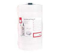 Rayher Caja de almacenaje redonda con asa, 13 cm ø, transparente, 39499000
