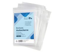 RAYLU PAPER - Bolsas Auto Cierre Zip, Pack de 100 Bolsas de Plástico Transparente Reutilizables, usos Múltiples, Hecho en Europa (30 x 40)
