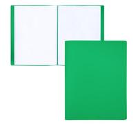 RAYLU PAPER - Carpeta con Fundas Transparentes Tamaño A4, Hecha de Polipropileno 100% Biodegradable, 40 Fundas Transparentes para Documentos en Casa y Oficina (A4, 40 fundas, Verde)