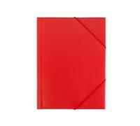 RAYLU PAPER - Carpeta con gomas elásticas y solapas Tamaño A5, carpetas de almacenamiento para documentos, oficina y escuela, Hechas con polipropileno 100% reciclable (A5, Rojo)