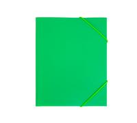 RAYLU PAPER - Carpeta con gomas elásticas y solapas Tamaño A5, carpetas de almacenamiento para documentos, oficina y escuela, Hechas con polipropileno 100% reciclable (A5, Verde)