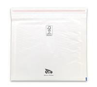 RAYLU PAPER - Pack de 10 Sobres Acolchados de Burbujas Kraft con Cierre Autoadhesivo, Sobres Kraft Acolchados para Envíos color Blanco (180 x 160 mm (CD))