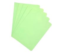 Raylu Paper® - Pack de 25 Subcarpetas de cartulina para documentos, colores vivos. Carpetas de cartulina kraft gruesa de 200g (Verde, Folio)