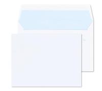 RAYLU PAPER - Pack de sobres blancos de papel con cierre autoadhesivo para envío de documentos y cartas, fácil sellado, 90g/m² de grosor (10 unidades, Cuartilla)