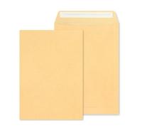 RAYLU PAPER - Pack de sobres kraft de papel grandes con cierre autoadhesivo para envío de documentos, sellado fácil y rápido, 90g/m² de grosor (C4, 10 unidades)