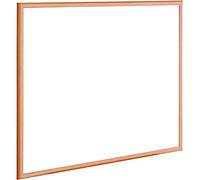 Raylu Paper® Pizarra blanca con marco de madera 100% natural, superficie estratificada de melamina blanca, escritura suave y un borrado en seco perfecto, fácil instalación (40 x 30 cm)
