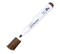 RAYLU PAPER Rotuladores para Pizarra Blanca, Rotulador para Pizarra de Punta Redonda de 3mm de Borrado en Seco, No Tóxicos, para Pizarra Blanca y Pizarra Magnética (1, Marrón)
