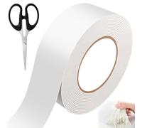 RBDDBR Cinta de Sellado de Butilo Blanca, 5CM*10M Cinta Impermeable Autoadhesiva, Cinta Selladora Caravana, Tela Asfaltica para Tejado Cintas Adhesivas de Butilo para Caravana, Canalón, Tubería
