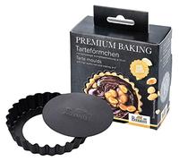 RBV Birkmann, 882195 Premium Baking - Molde para tarta, diámetro de 10 cm, 6 compartimentos, con base elevadora, excelente revestimiento antiadherente, con receta