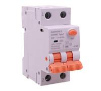 RCBO Tipo F 10 A C10, interruptor diferencial con magnetotérmico clase F curva C, 1P + N 6 kA 30 mA 2 módulos 230 VAC, doble palanca, para instalaciones de equipos electrónicos modernos