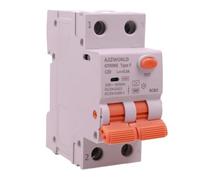 RCBO Tipo F 20A C20 300 mA/0,3 A Interruptor Magnetotérmico Diferencial Clase F Curva C, 1P + N 6 kA, 2 módulos, doble palanca, para instalaciones de equipos electrónicos modernos