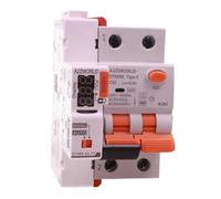 RCBO Tipo F WIFI Rearmable 32A C32 300mA/0,3A, Interruptor Diferencial Magnetotérmico Clase F Curva C 1P + N 6kA, APP Tuya Smart Life, 3 módulos DIN, doble palanca, control remoto y manual