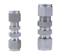 RCGKNNMUZ 1 Uds 6000-PSI-SS316L 1/16 "-1" 3-25mm Tubo OD Unión de compresión SUS316L acoplador de Acero Inoxidable Conector de instalación de tuberías con Bloqueo de Tuerca(15.88mm 5l8 Inch)