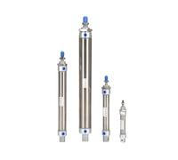 RCGKNNMUZ Cilindro neumático MA25 32 de Acero Inoxidable Doble Efecto, Mini Cilindro Aire 25, 50, 100, 125, 150, 200, 300, 400 y 500 mm Carrera, 1 Unidad(400mm Stroke,32mm Bore)