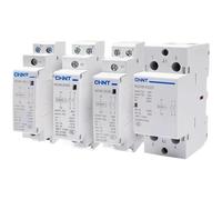 RCGKNNMUZ Contactor de CA Mini for Uso doméstico, Carril DIN, NCH8, 20 A, 25 A, 40 A, 63 A, 220 V, 230 V, 400 V, 63/22, 63/40, 40/40, 40/22, 1 NA, 1 NC, 2 NA, 2 NC, 4 NA, 2 P, 4 P(63a 4no)