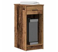 RCODSSK Armario para ordenador con cajón y compartimento de almacenamiento como base de escritorio para torre de ordenador y armario de almacenamiento para el hogar, oficina, mesa auxiliar con