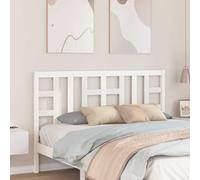 RCODSSK Cabecero de madera maciza de pino blanco 156 x 100 cm con vetas rústicas para camas sin cabecero