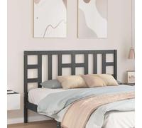 RCODSSK Cabecero de madera maciza de pino gris 166 x 100 cm con vetas rústicas para camas sin cabecero