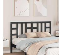 RCODSSK Cabecero de madera maciza de pino negro 146 x 100 cm con vetas rústicas para camas sin cabecero