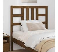 RCODSSK Cabecero de madera maciza de pino negro 81 x 100 cm con vetas rústicas para camas sin cabecero