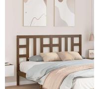 RCODSSK Cabecero de madera maciza de pino negro 81 x 100 cm con vetas rústicas para camas sin cabecero