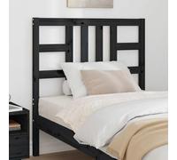 RCODSSK Cabecero de madera maciza de pino negro 96 x 100 cm con vetas rústicas para camas sin cabecero
