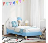 RCODSSK Estructura de cama infantil con cabecero de 80 x 160 cm, de madera y diseño bajo, incluye somier de láminas resistente para niñas con prácticos compartimentos