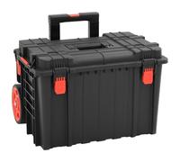 RCODSSK Maletín rígido portátil negro con válvula de presión e inserto de espuma de polipropileno y ABS, dimensiones 55,5 x 34,5 x 13,5 cm, Negro , 56.5 x 45.5 x 48 cm, Compacto