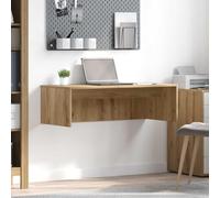 RCODSSK Mesa de pared de roble Artisan, 100 x 45 x 30 cm, material de madera: escritorio para espacios pequeños como mesa de oficina en casa montada en la pared con fácil montaje y diseño flotante