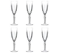RCR Crystal - Juego de copas de champán de cristal de 200 ml - RCR Orchestra Range Prosecco Fizz - Caja de regalo - Fabricado en Italia