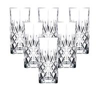 RCR Crystal Melodia Collection - Juego de 6 Vasos Altos de Cristal