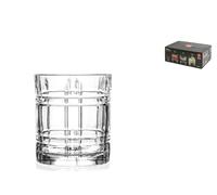 6x Rcr Vaso Any Double Old Fashioned en Vidrio Transparente, cl.34
