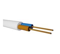 RCT Rollo de manguera VV-F 2x0.75mm 100m Blanco