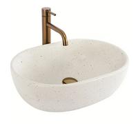 Lavabo Sobre Encimera Rea Amelia Sandy Beige 48X34,5X13,5Cm